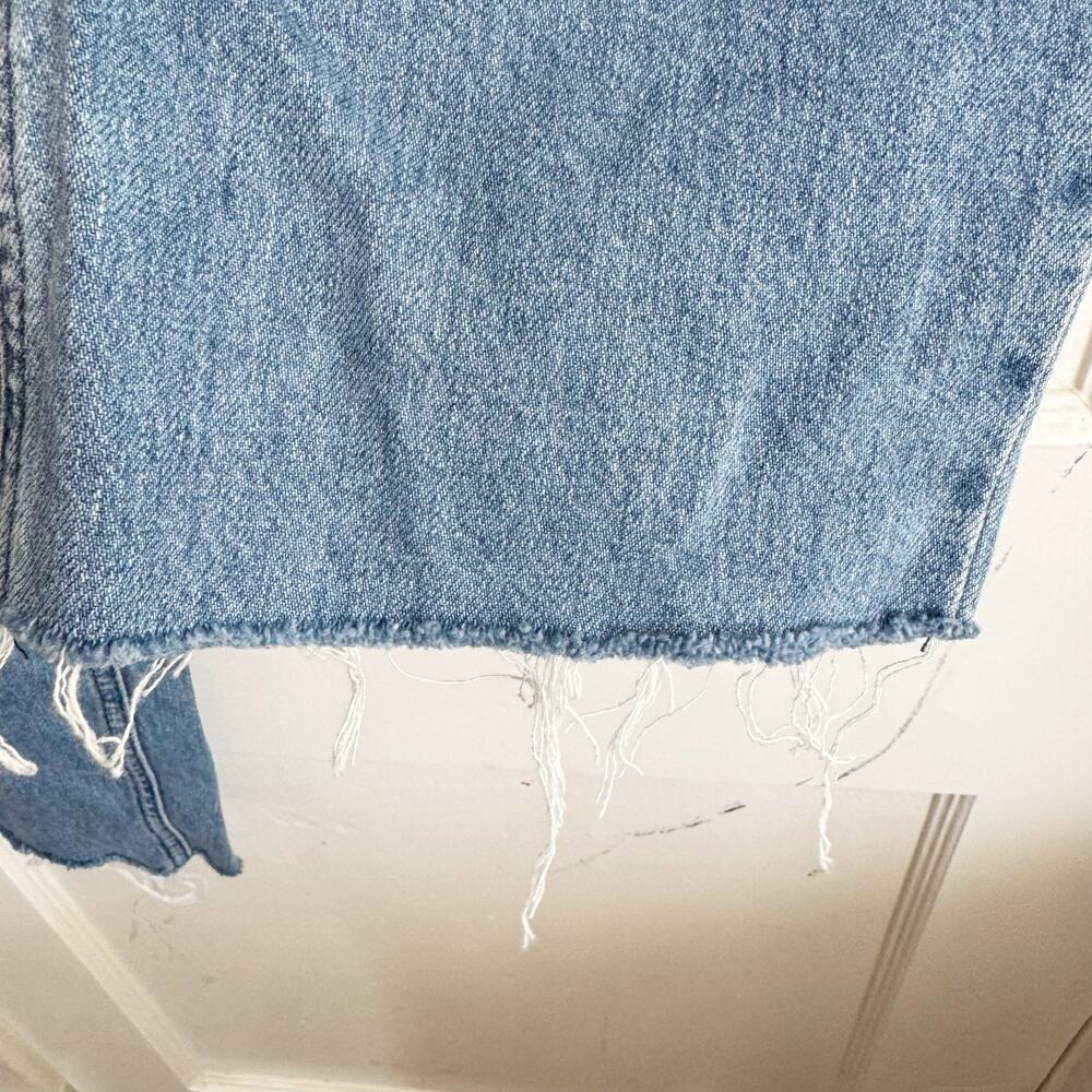 Boden High Waisted Pleated Front Tapered Mom Cropped Jeans 8 Retro Style Raw Hem - Picture 4 of 15